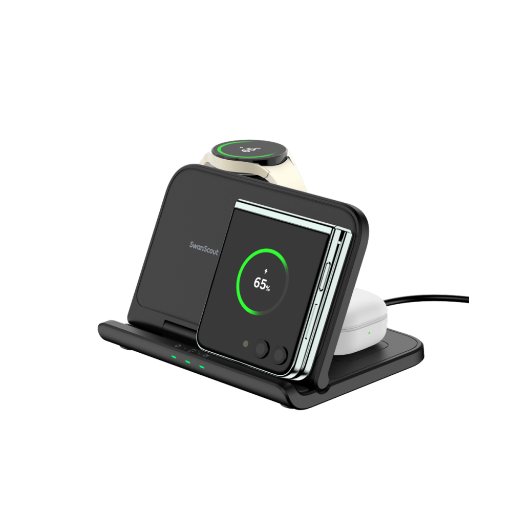 SwanScout 705S - 3 in 1 Wireless Charger for Samsung Galaxy Z Fold
