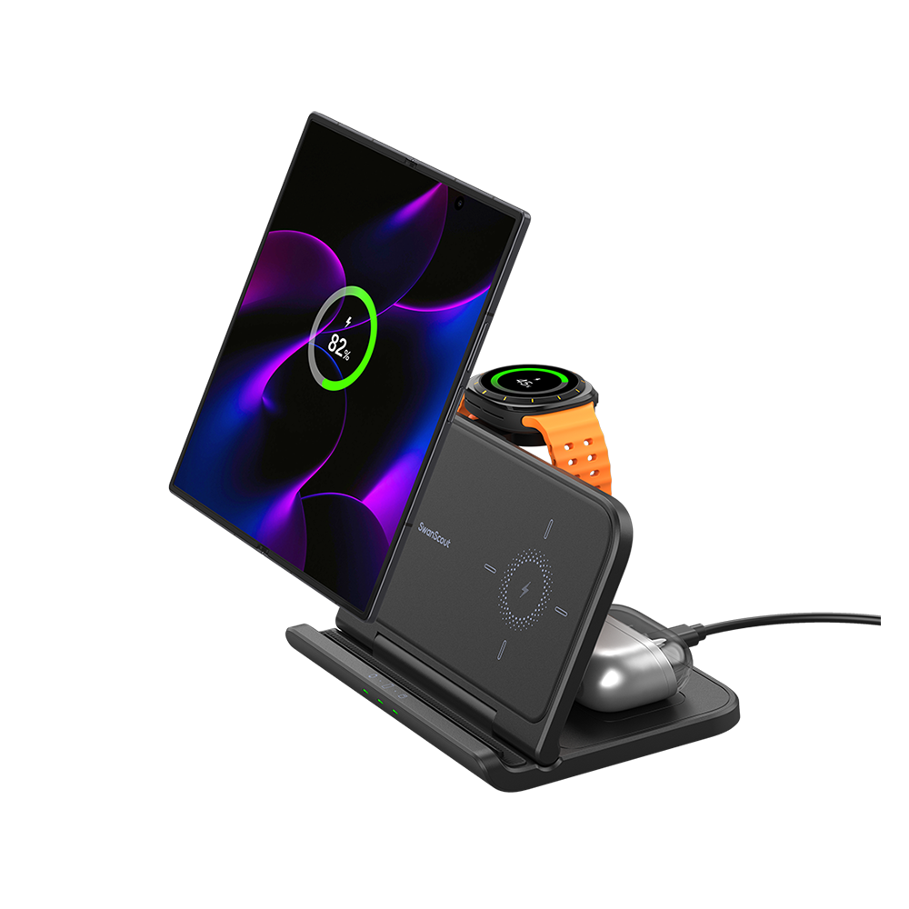 SwanScout 705S - 3 in 1 Wireless Charger for Samsung Galaxy Z Fold