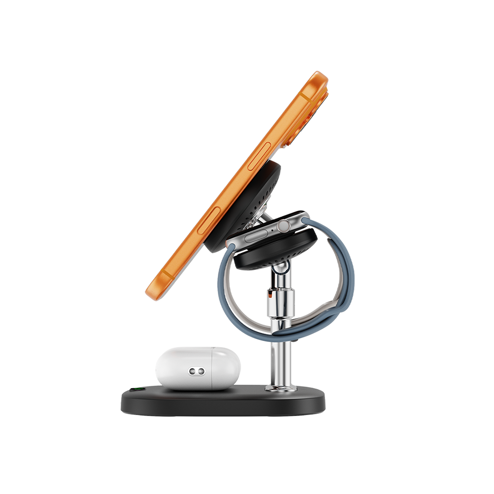 SwanScout 709M - 4 v 1 magnetická bezdrátová nabíječka pro Apple