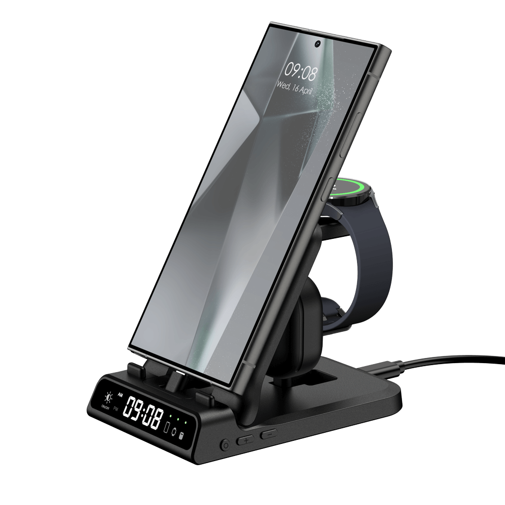 SwanScout 701S 3 In 1 Fast Foldable Charging Station for Samsung Devices