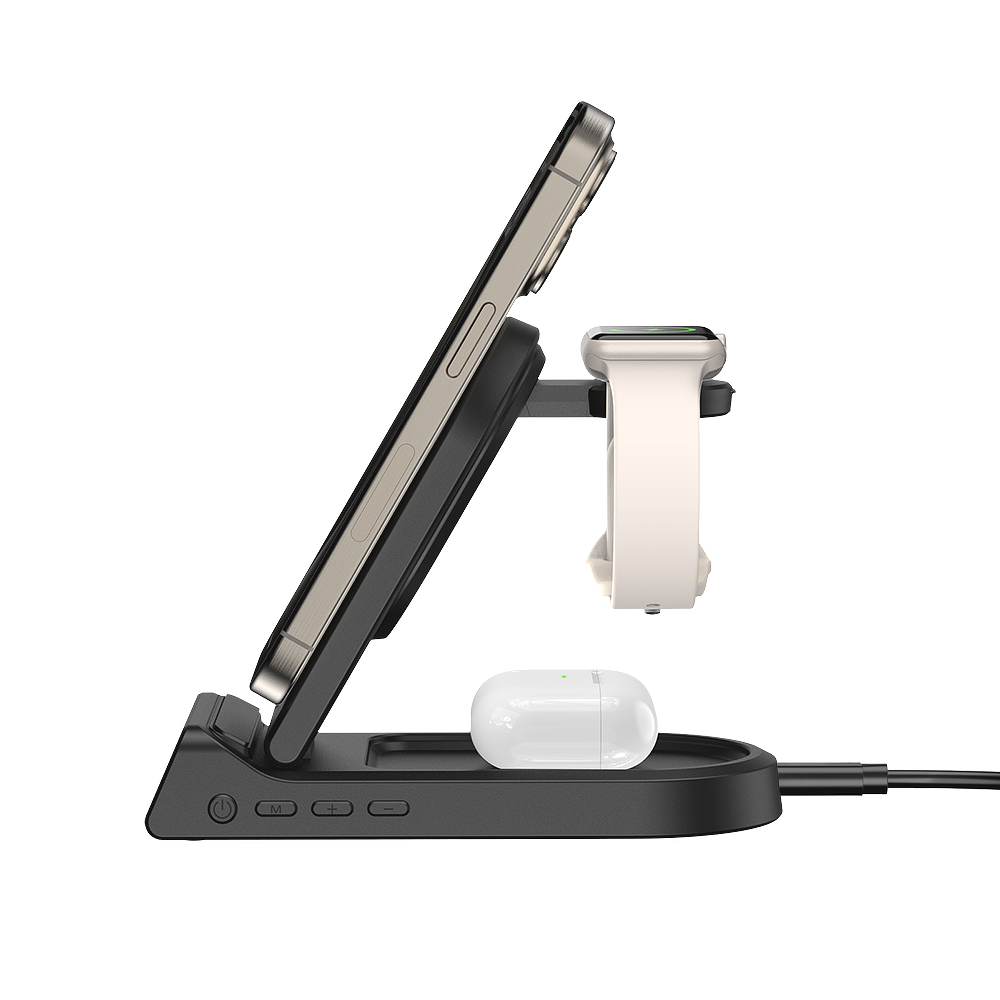 SwanScout 702M | 3 In 1 Foldable Wireless Charging Station for Apple Devices