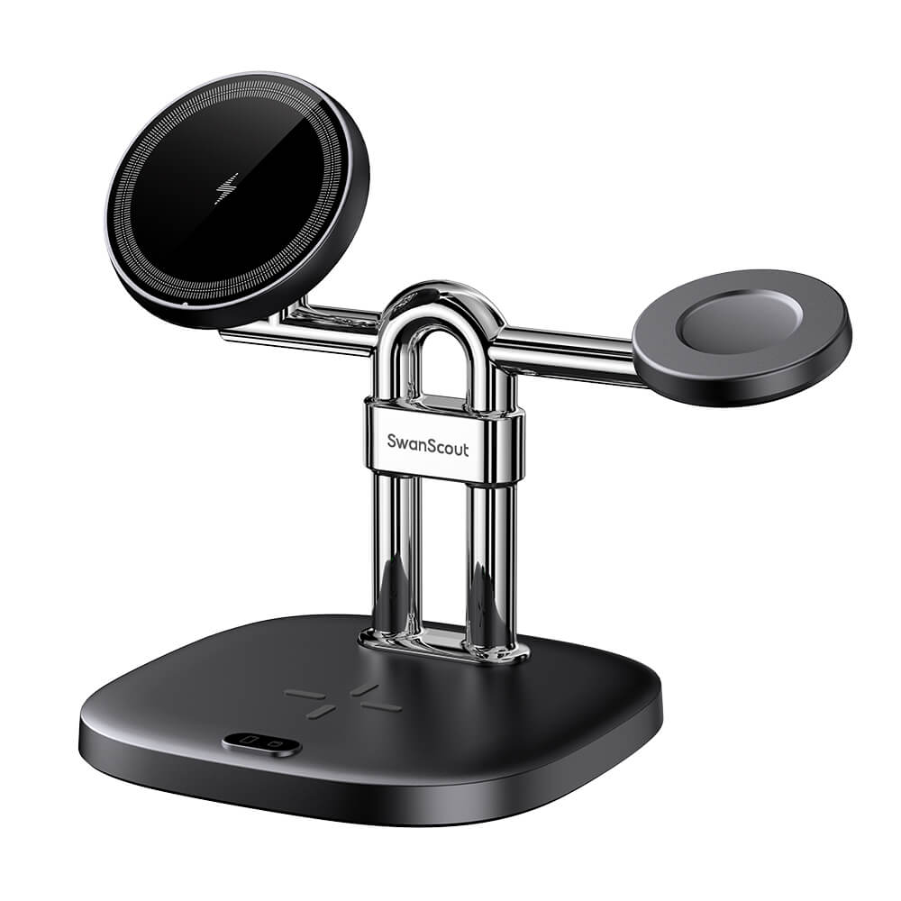 SwanScout 712SM - 三合一磁吸無線充電座(適用於三星)