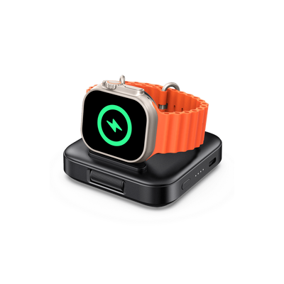 SwanScout 303A is an elegant and portable iWatch charger, designed for the Apple Watch Series 10, featuring a 1800mAh capacity for reliable charging 