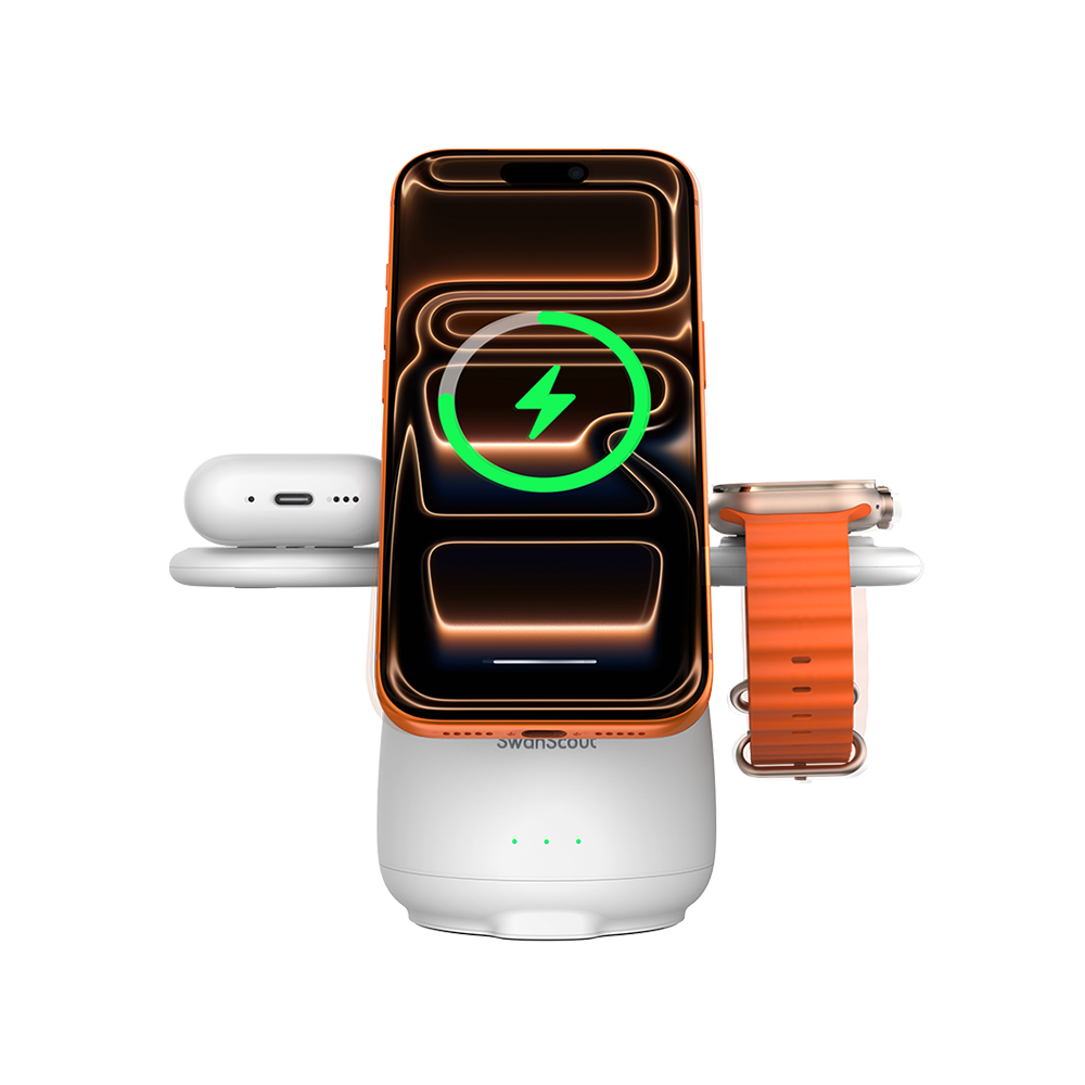 SwanScout 707M - Magnetische Kabellose Ladestation für Apple