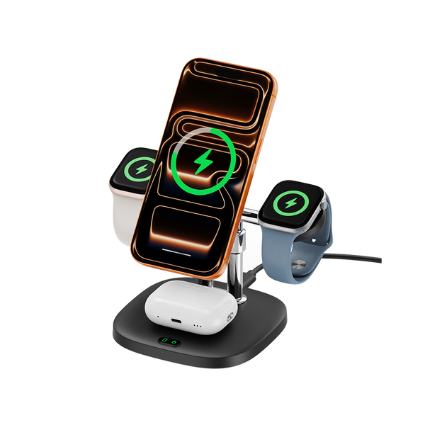 SwanScout 709M - 4-in-1 Magnetisches Wireless Ladegerät für Apple