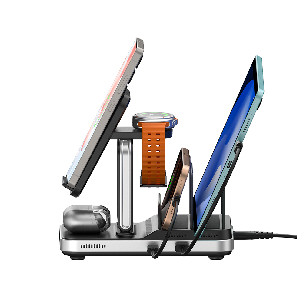 SwanScout 901S - 5 in 1 Wireless Charger for Samsung, Perfect for Study Desks