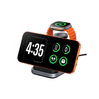 SwanScout 713A - Foldable 3 in 1 Wireless Charger for Apple