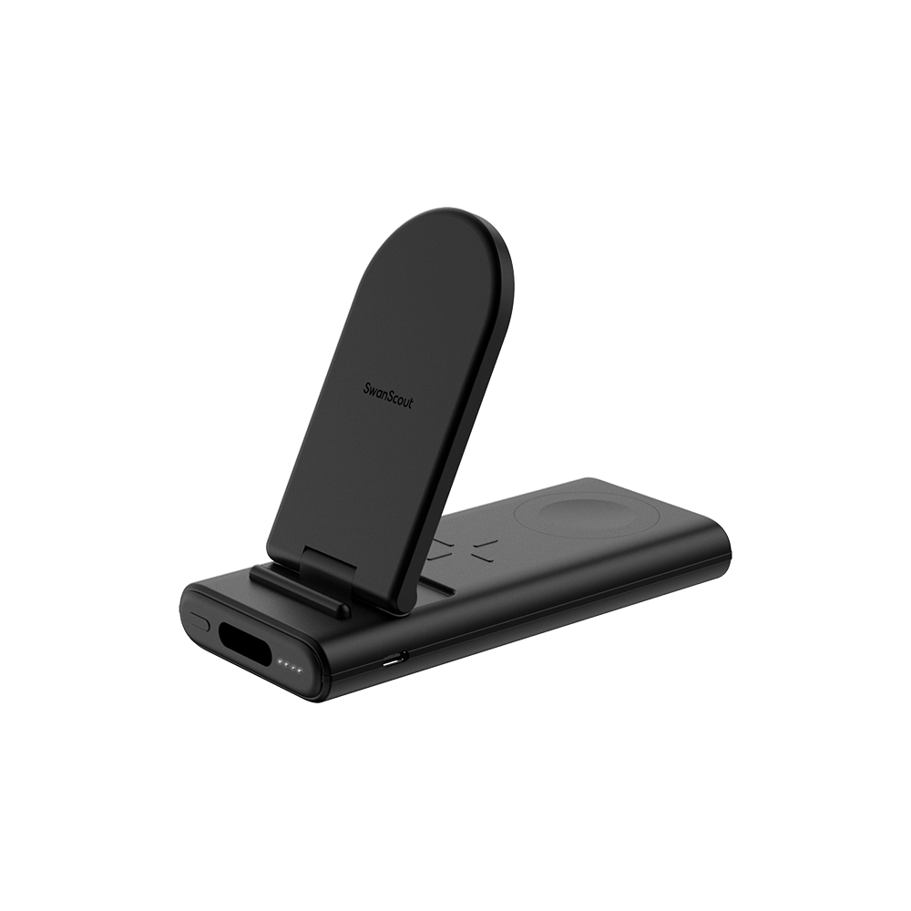 SwanScout 301S | 3 In 1 Power Bank Wireless Charging Station for Samsung Devices.