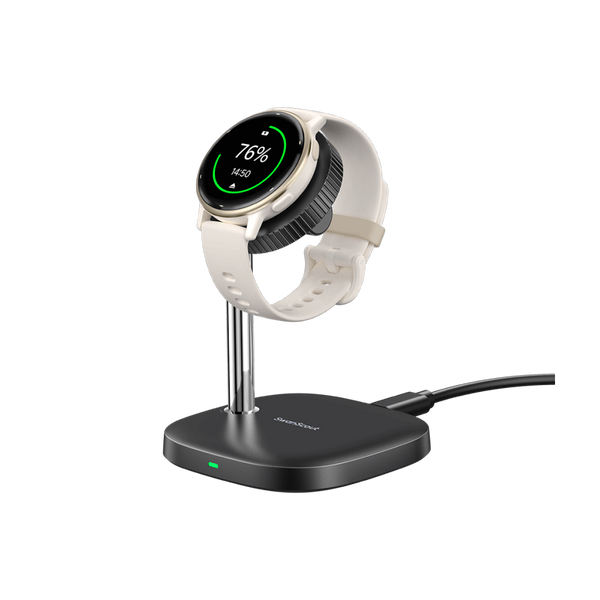 SwanScout 505GM charging stand for Garmin Forerunner 265 and 165, featuring a stable vertical dock for daily watch power.