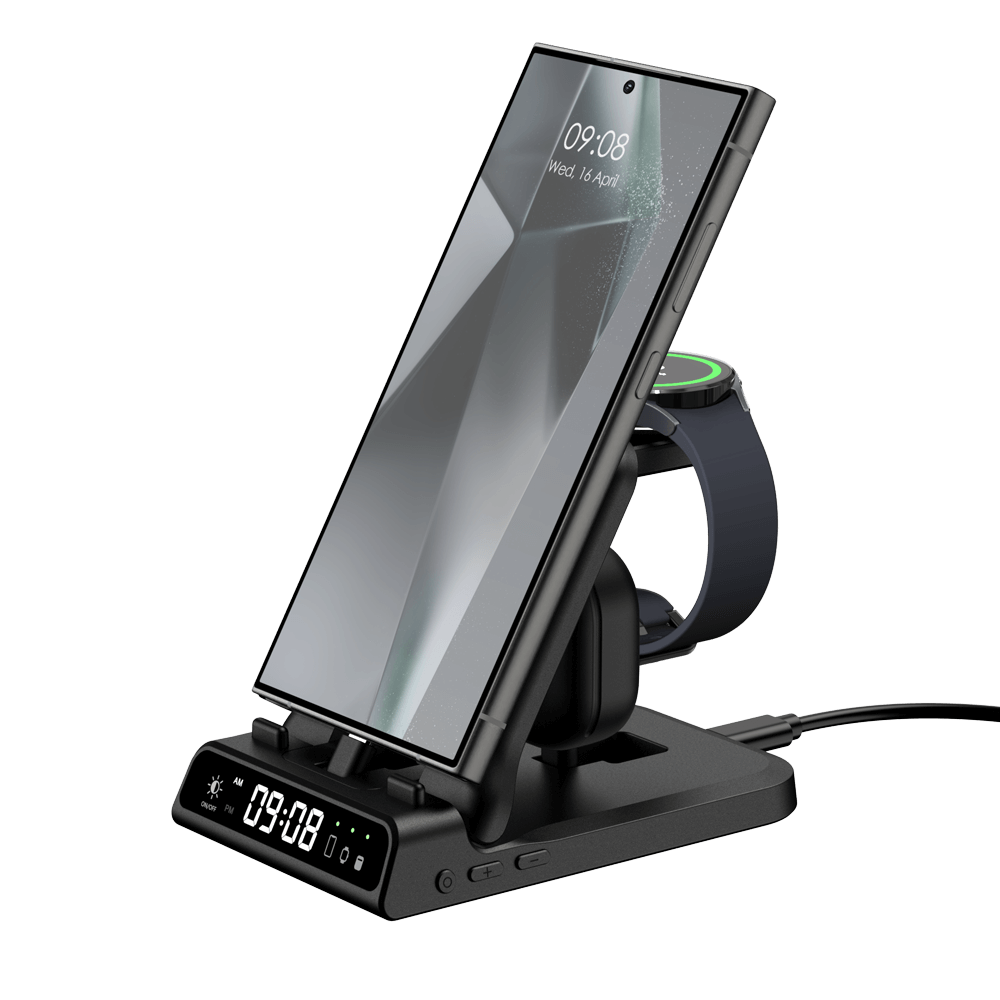 SwanScout 701S | 3 In 1 Fast&Foldable Charging Station for Samsung Devices