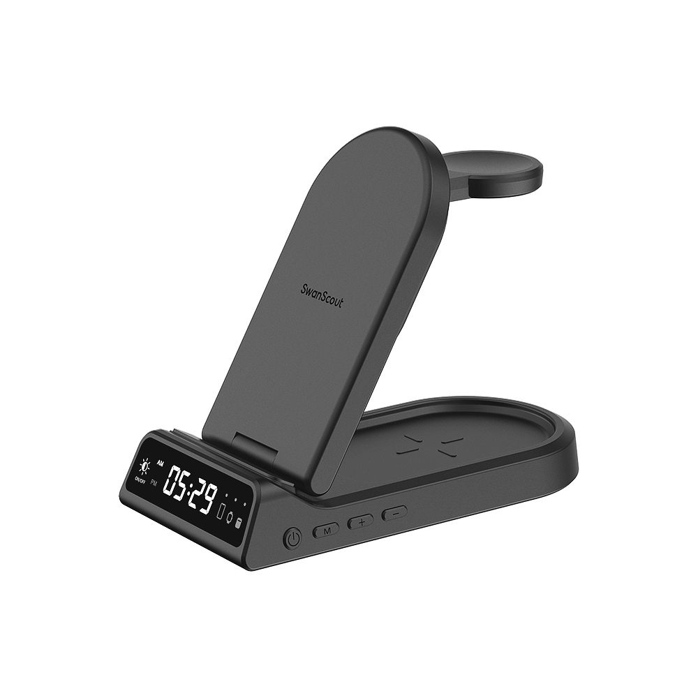 SwanScout 702G | 3 In 1 Foldable Wireless Charging Station for Google Devices