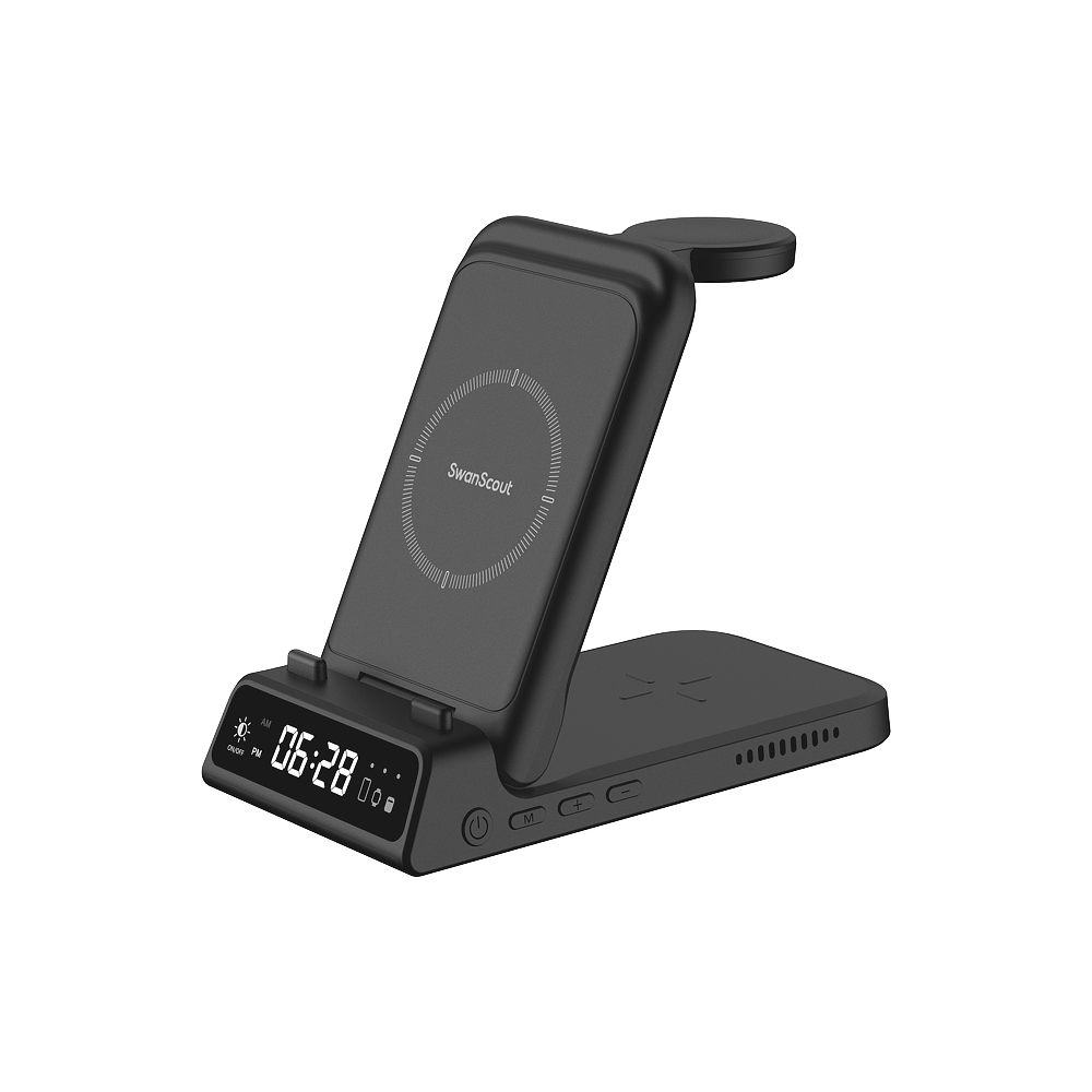 SwanScout 703S | 3 In 1 Foldable Wireless Charging Station for Samsung Devices