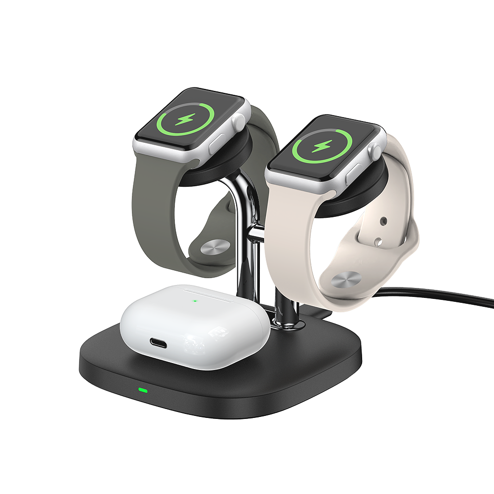 SwanScout 704A | Dual Watch Wirless Charging Station for Apple Devices