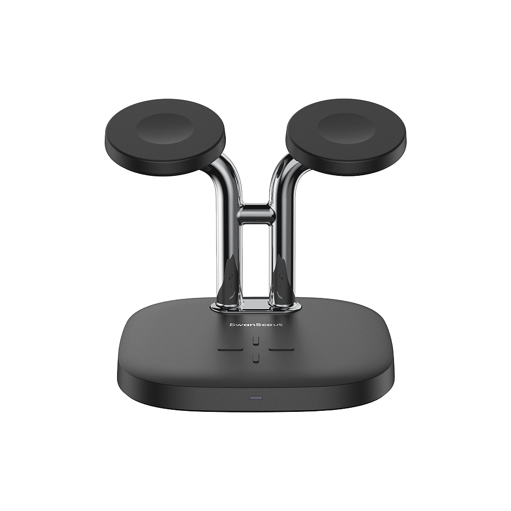 SwanScout 704A | Dual Watch Wirless Charging Station for Apple Devices