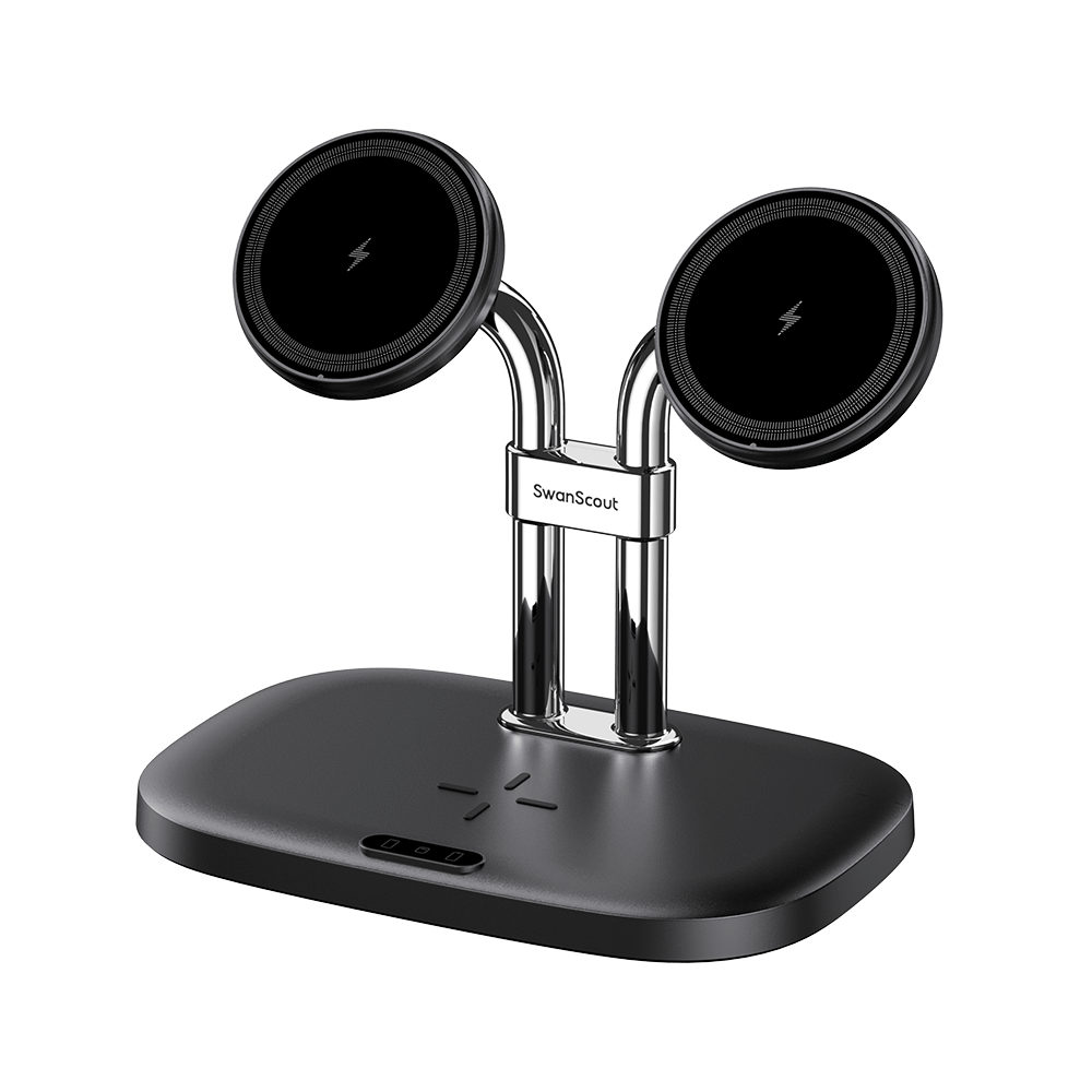 SwanScout 706SM - Dubbel magnetisk laddare för Samsung