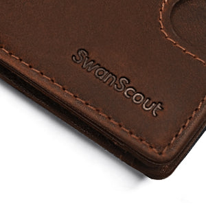 SwanScout 101S Wallet Integrates a Tracker Holder, Enabling You to Track the Wallet and Reduce the Risk of Losing it. SwanScout 101S Wallet for SmartTag & SmartTag Plus Compatible with SmartTag & SmartTag Plus Not Includes SmartTag & SmartTag Plus With Innovative Design on Function & Stylish Design on Appearance, Our Wallets Can Both Meet Your Daily Use and Match Your Fashion Style.