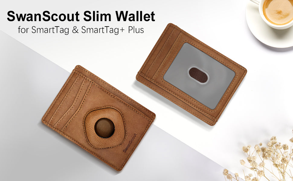 SwanScout 104S Wallet Integrates a Tracker Holder, Enabling You to Track the Wallet and Reduce the Risk of Losing it. SwanScout 104S Wallet for SmartTag & SmartTag Plus Compatible with SmartTag & SmartTag Plus Not Includes SmartTag & SmartTag Plus With Innovative Design on Function & Stylish Design on Appearance, Our Wallets Can Both Meet Your Daily Use and Match Your Fashion Style.