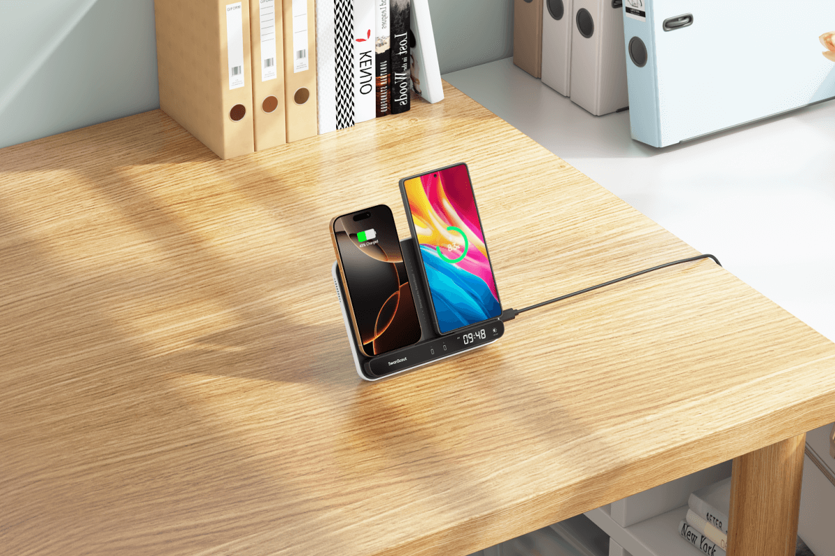 A wireless charging station for Android provides universal compatibility, making it a great solution for mixed-device households.