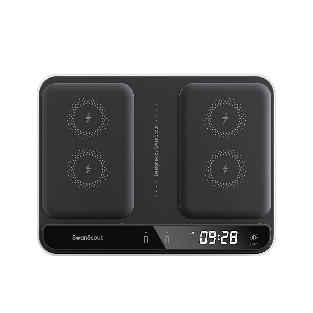 A wireless charger eliminates the hassle of tangled cables, offering a seamless charging experience with just a simple placement.