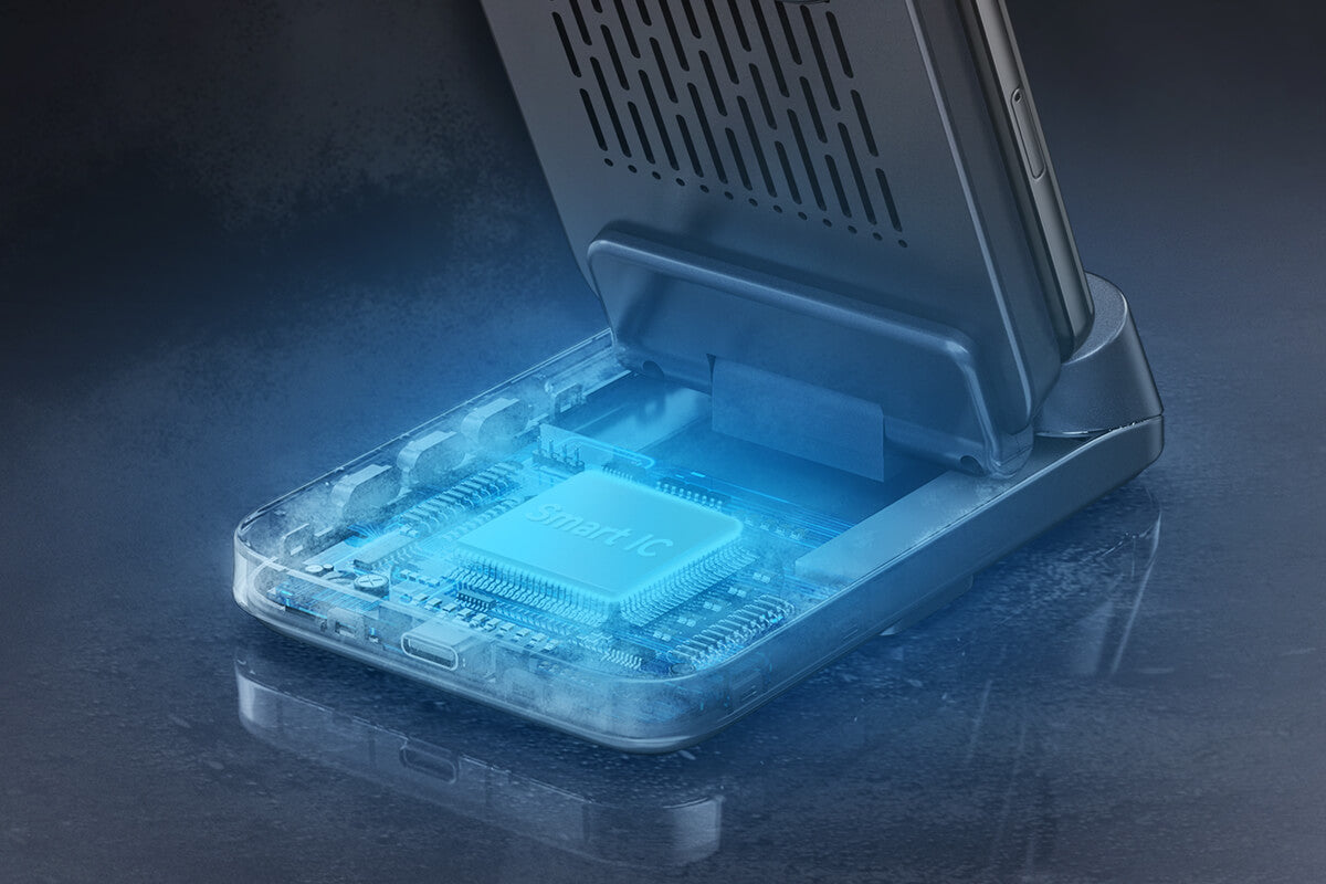 SwanScout 708G2’s advanced temperature control system ensuring safe charging for Google devices