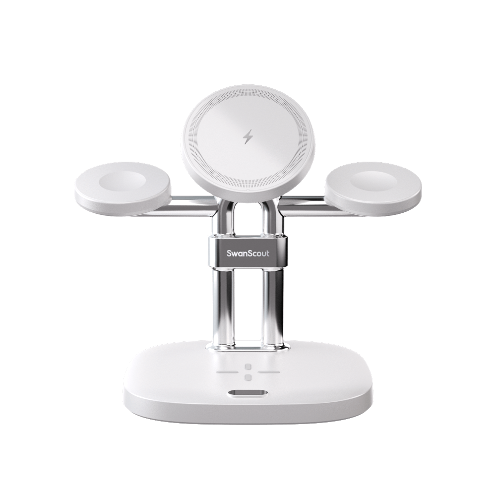 SwanScout 709M - 4-in-1 Magnetisches Wireless Ladegerät für Apple