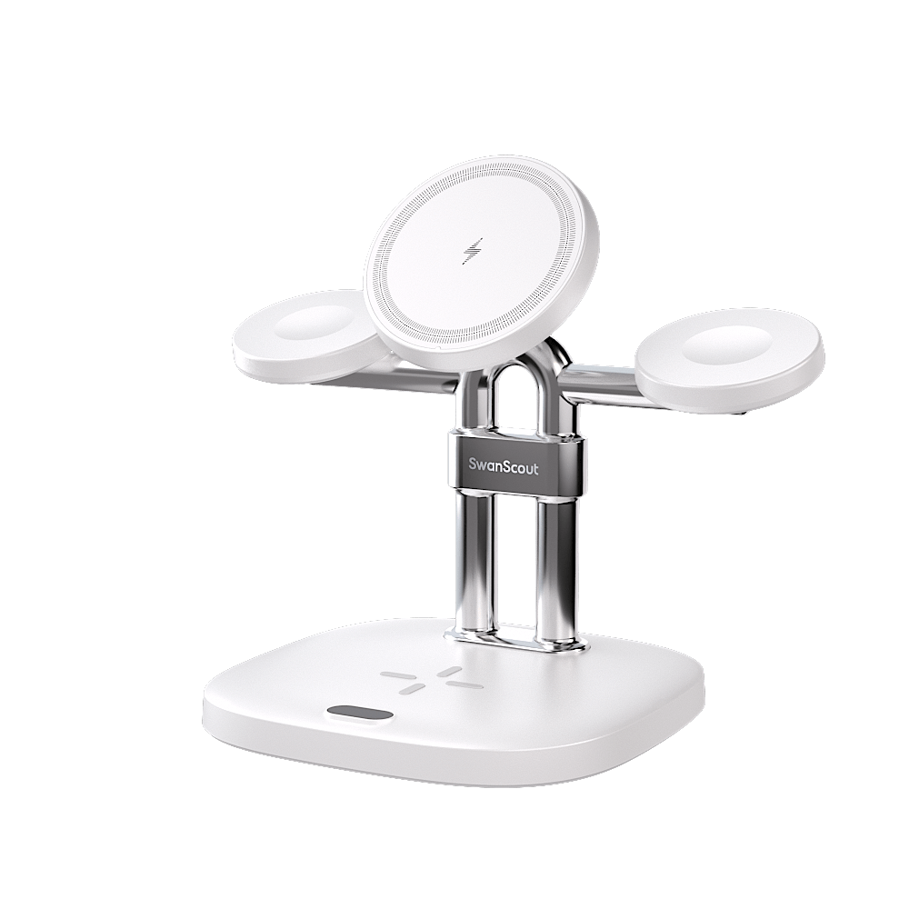 SwanScout 709M - 4-in-1 Magnetisches Wireless Ladegerät für Apple