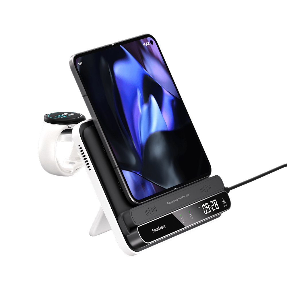 SwanScout 710FG2 - Wireless Charger for Pixel Fold / Pixel 9 Pro Fold and Pixel Watch 2/3