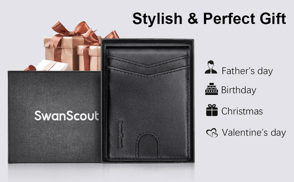 SwanScout SwanWallet 4T Wallet Integrates a Tracker Holder, Enabling You to Track the Wallet and Reduce the Risk of Losing it. 