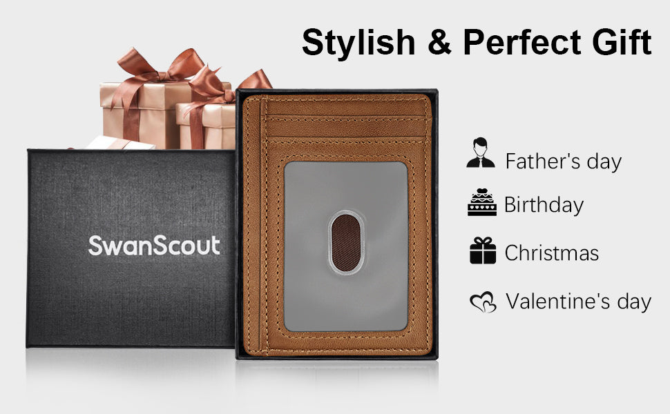 SwanScout SwanWallet 8S Wallet Integrates a Tracker Holder, Enabling You to Track the Wallet and Reduce the Risk of Losing it. 