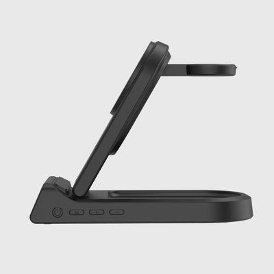 Experience the convenience of fast, foldable, and portable charging with the SwanScout 702M | 3 In 1 Foldable Wireless Charging Station for Apple devices. This unique SwanScout Charging Station for Apple is designed for portability and speed, ensuring your Apple devices are powered up wherever you go.