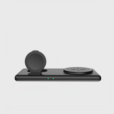 SwanScout 502G | 2 In 1 Foldable Wireless Charging Pad is designed for Google Watch and Google Pixel Buds Pro users, offering a seamless charging experience for multiple devices. With a non-slip base, fast charging technology, and a gravity structure design, it ensures stability, compatibility, and convenience in travel and storage.