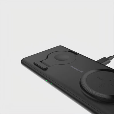 SwanScout 502M | 2 In 1 Foldable Wireless Charging Pad is designed for iPhone,Apple Watch and airpods users, offering a seamless charging experience for multiple devices. With a non-slip base, fast charging technology, and a gravity structure design, it ensures stability, compatibility, and convenience in travel and storage.