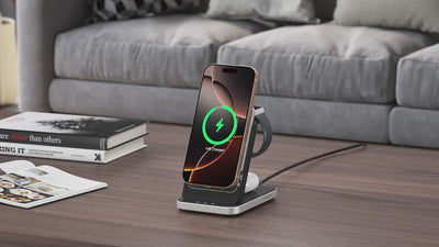  The MagSafe stand charger provides a stable and efficient charging solution, keeping your phone in an optimal position.