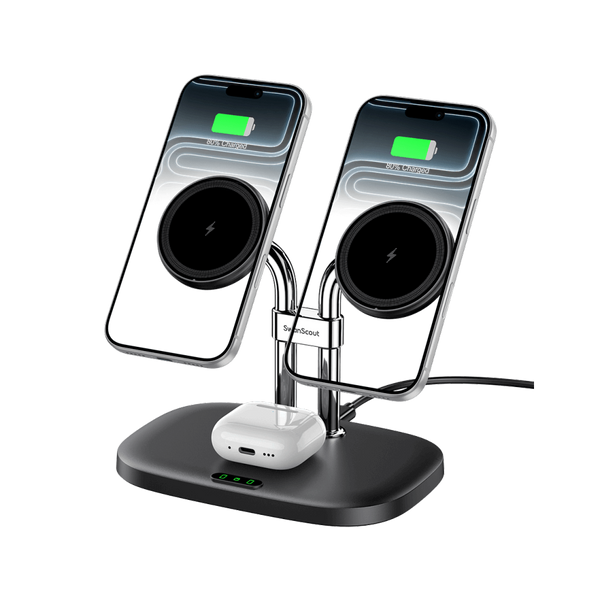 SwanScout 706M - iPhone用デュアルマグネット充電器＆AirPods用