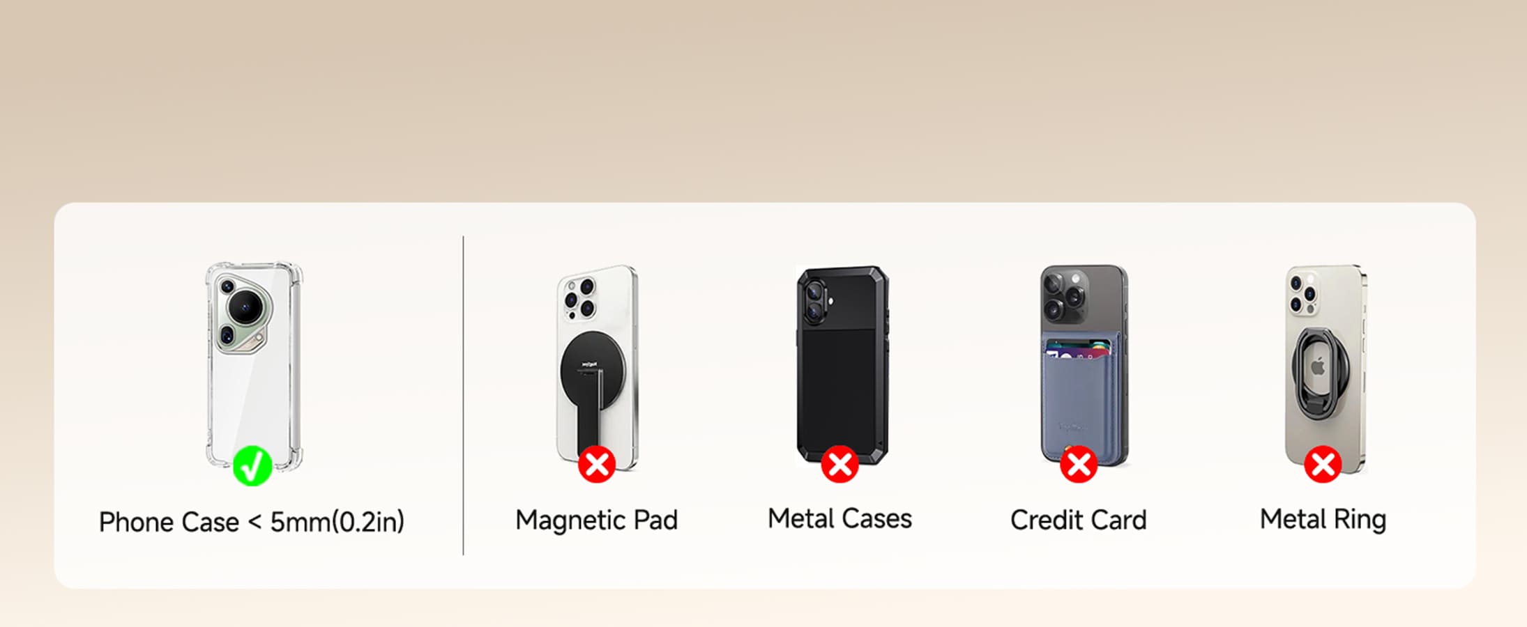 Wireless charging station may require phone case thickness under recommended limit for stable charging performance with Huawei Watch SwanScout C01HW