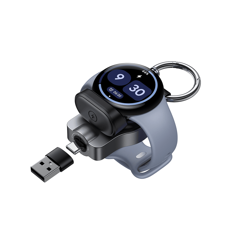 Wireless charging station for Pixel Watch supporting USB-C and USB-A power sources with SwanScout S10042G4